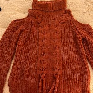 Miss Me Orange Sweater